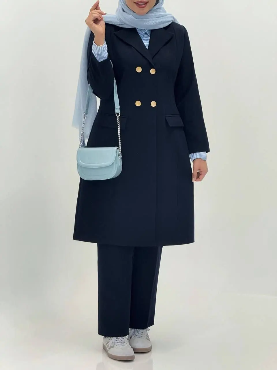 3583-مانتو شلوار اداری فیونا